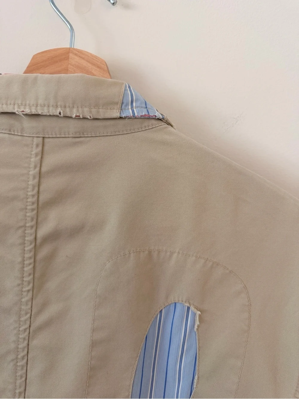 Rare Vintage Polo Ralph Lauren SAMPLE Patchwork Blazer Mens L 1990s Americana